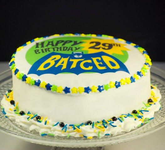 Edible image birthday cake