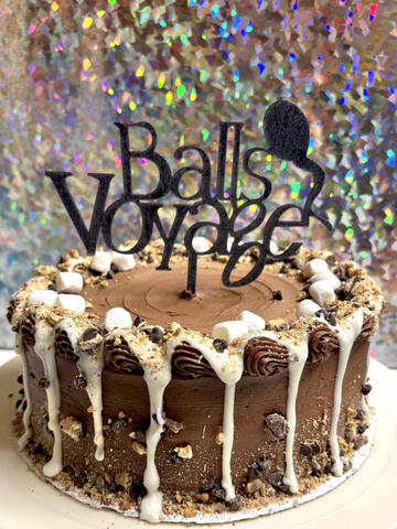 Vasectomy themed cake- no s’more kids!