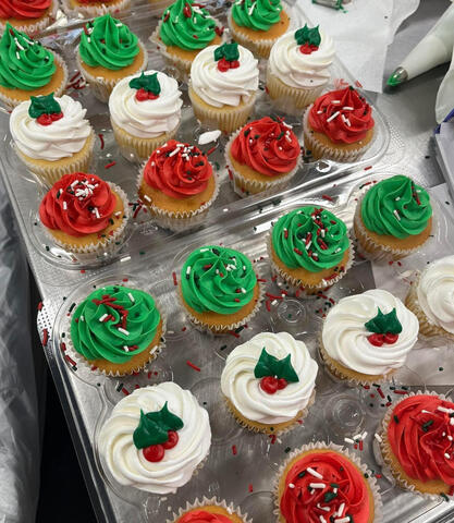 Christmas cupcakes