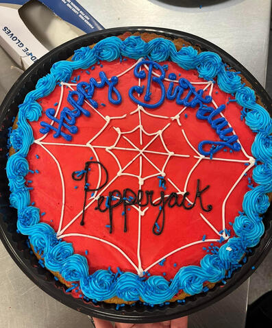 Spiderman theme cookie