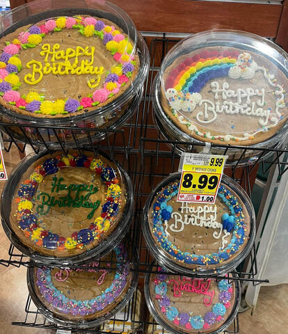 Birthday cookies
