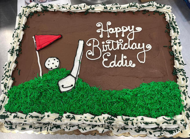 Golf sheet cake