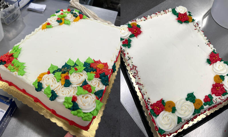 Christmas sheet cake