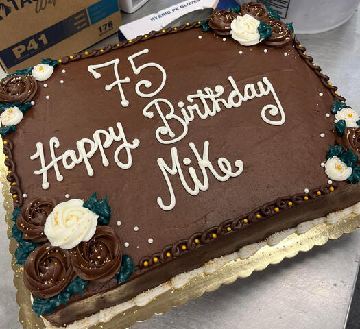 75th Birthday cake