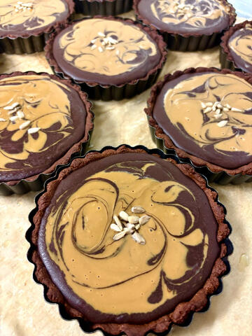 Chocolate nut-free sun butter tarts
