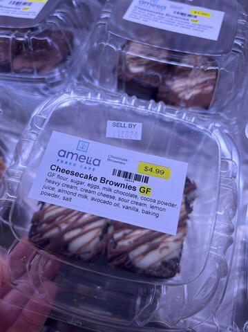 Gluten free Belgian chocolate cheesecake brownies