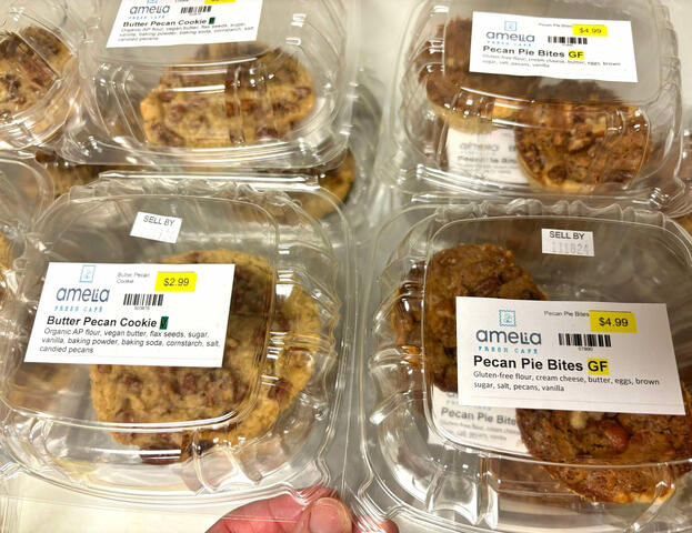 Vegan butter pecan cookies and gluten-free apple pie bites