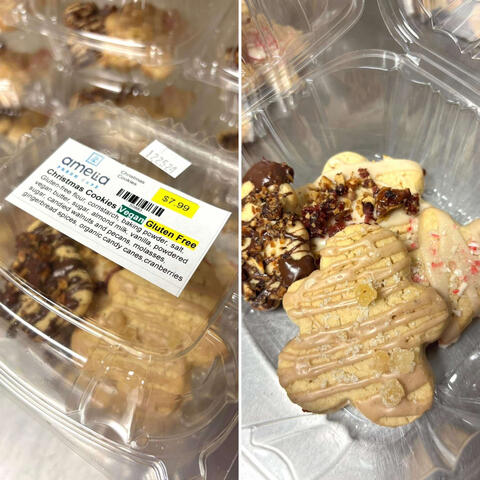 Gluten free vegan Christmas Cookies!