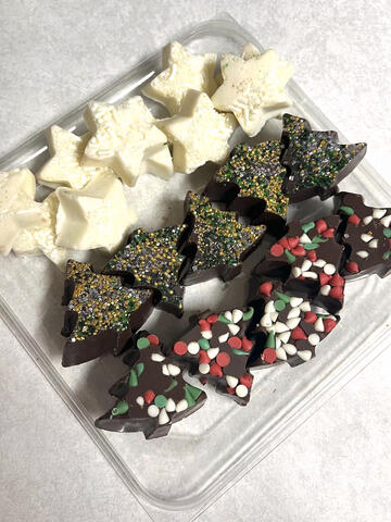 Filled Christmas chocolates