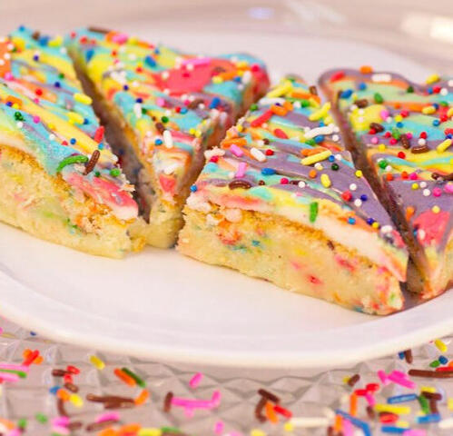 Sprinkle cookie bars